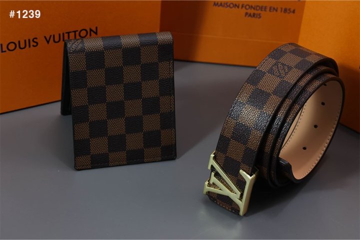 루이비통 다미에 지갑 & 벨트 2종 세트  
