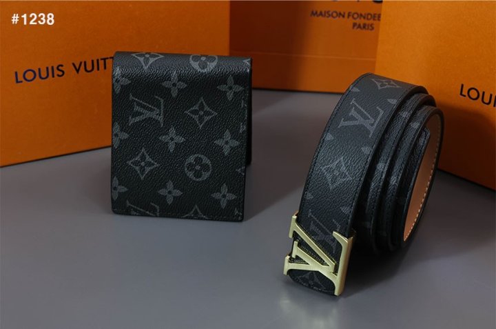 루이비통 모노그램 지갑 & 벨트 2종 세트  