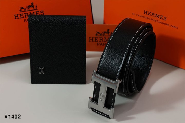 에르메스 H 로고 클래식 지갑 & 벨트 2종 세트 