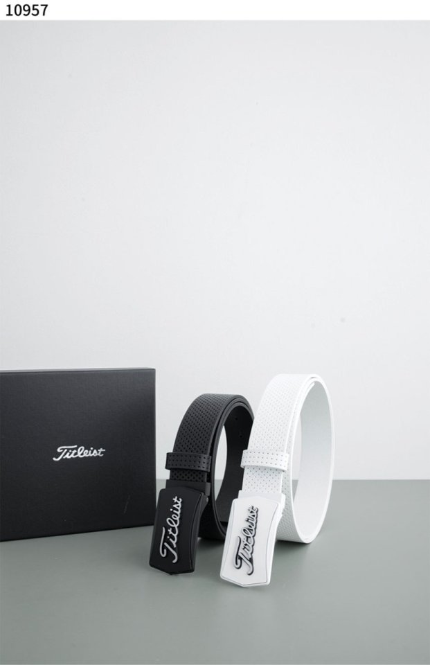 타이틀리스트 사각 버클 남성 벨트 
