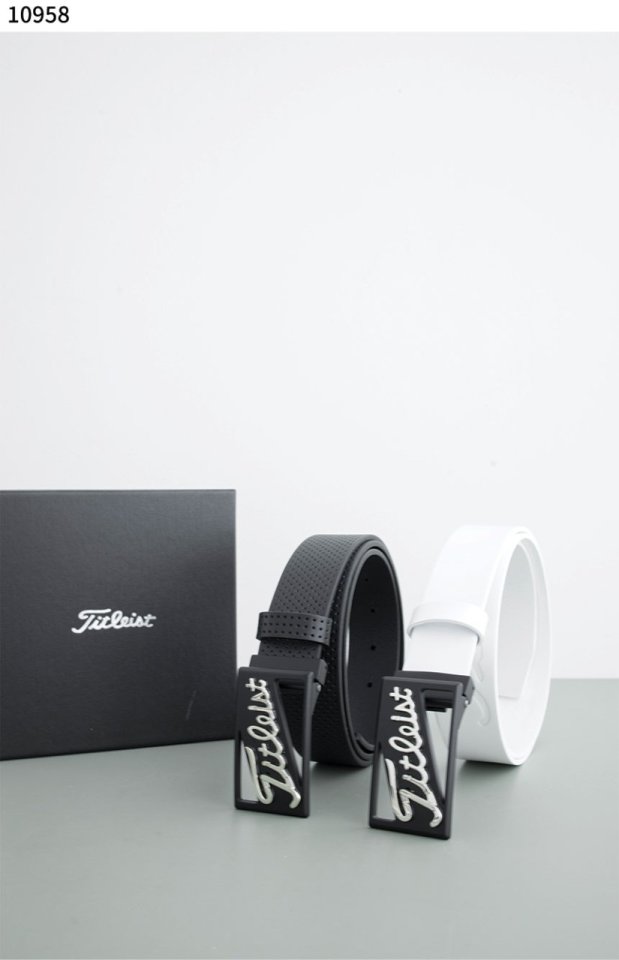 타이틀리스트 남성 펀칭 가죽 벨트
