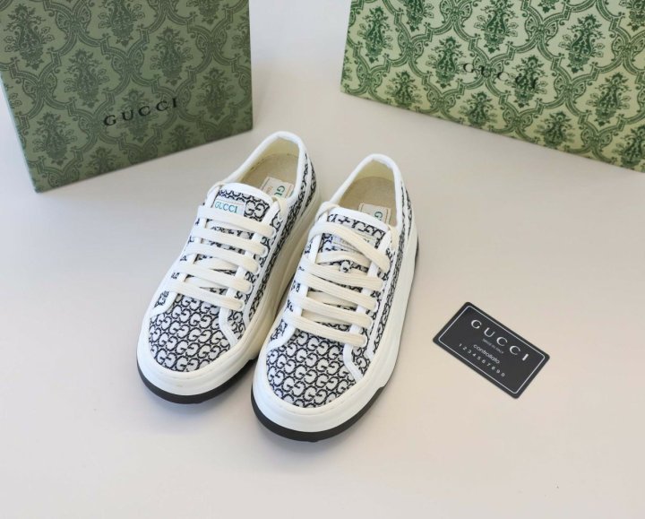 구찌 테니스 1977 플랫폼 스니커즈