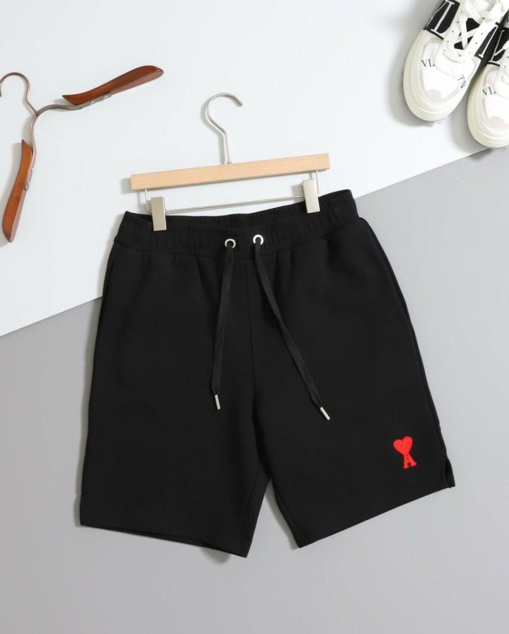 아미 남성 하트 로고 반바지
