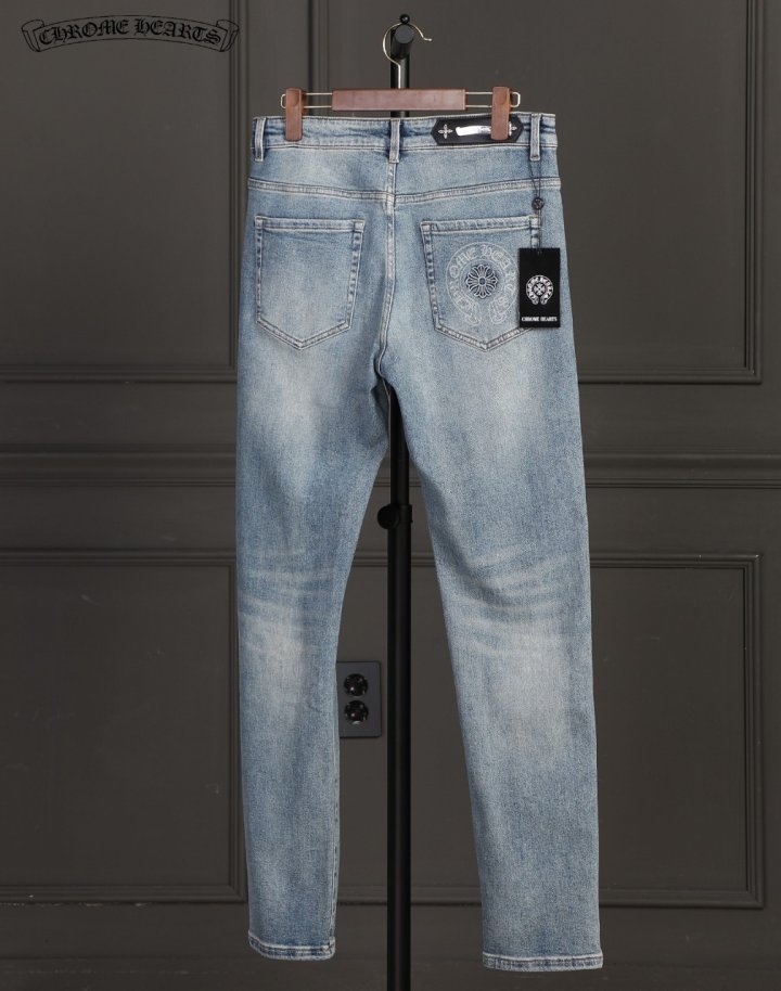 크롬하츠 홀스슈 스판 데님 진 