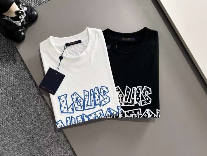 루이비통 웹로고 라운드 티셔츠