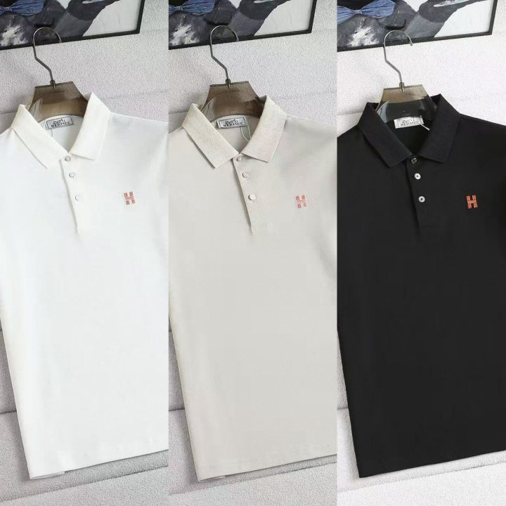에르메스 H자수로고 카라티셔츠