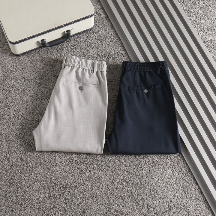 브루넬로 쿠치넬리 시그니처로고 린넨(면마) 팬츠