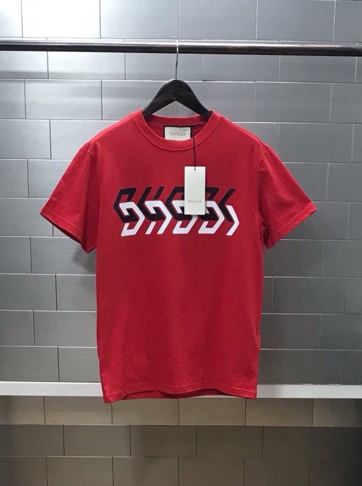 구찌 미러로고 반팔 티셔츠