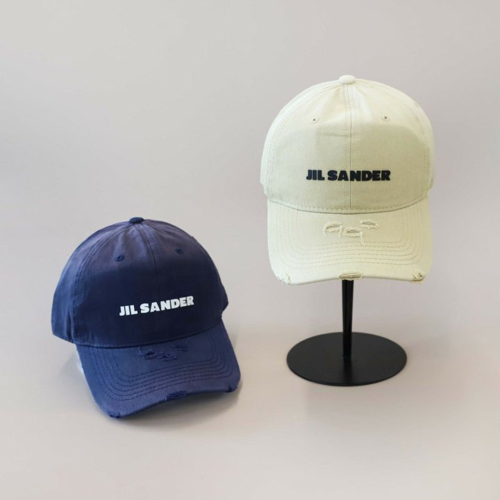 질샌더 3D 로고 빈티지 볼캡  