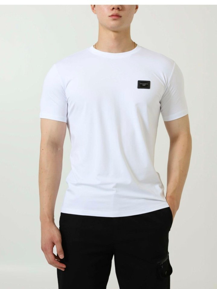 돌체앤가바나 로고 코튼 티셔츠