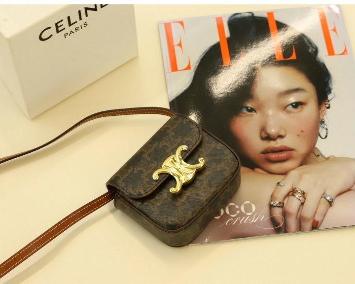 셀린느 미니 클로드 - 트리옹프 캔버스 & 카프스킨  