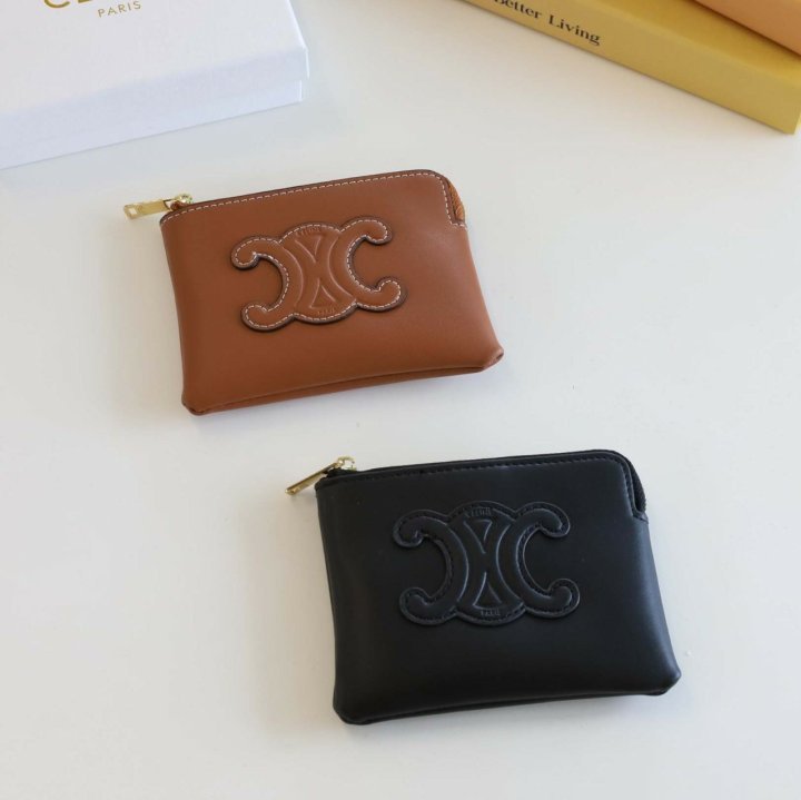 셀린느 퀴르 트리옹프 동전 & 카드파우치