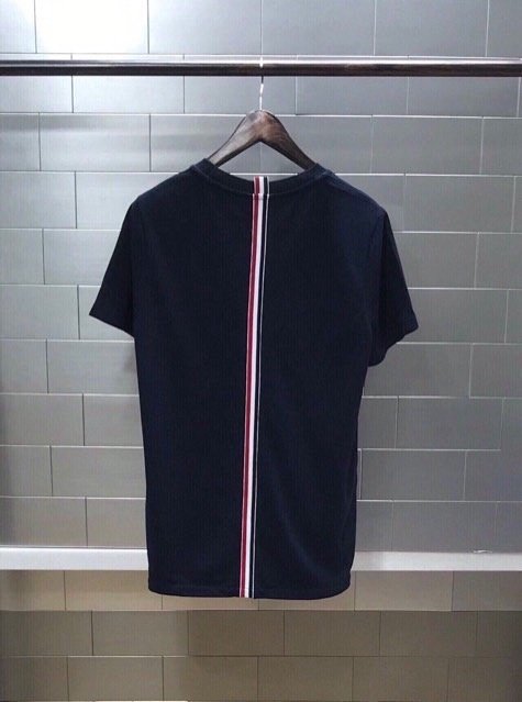 톰브라운 백스트라이프 피케 반팔 티셔츠  