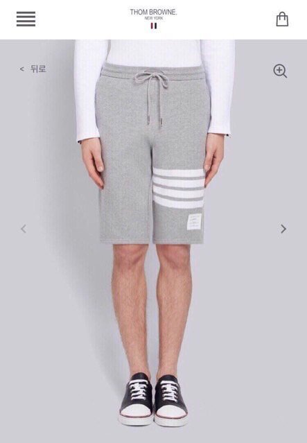 톰브라운 시그니처 4BAR 반바지 