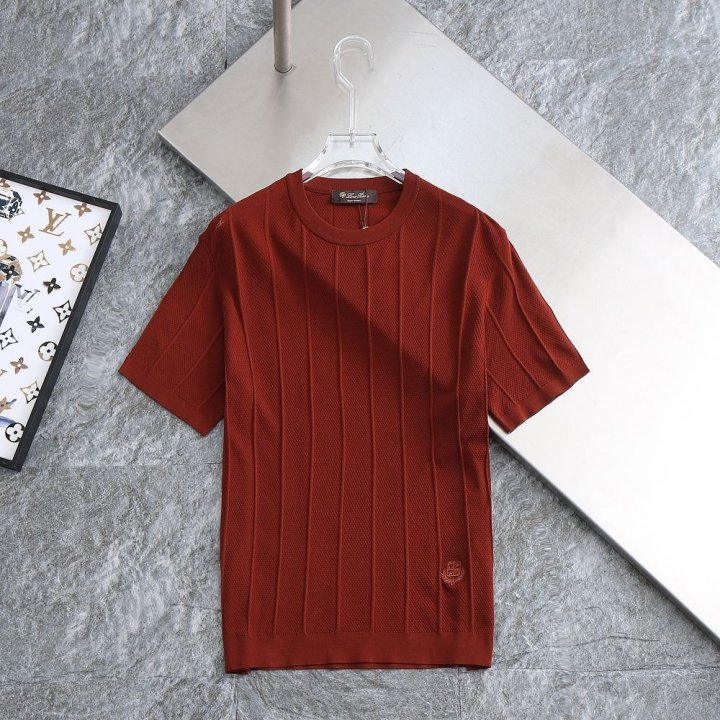 로로피아나  세로라인 클래식로고 라운드 니트