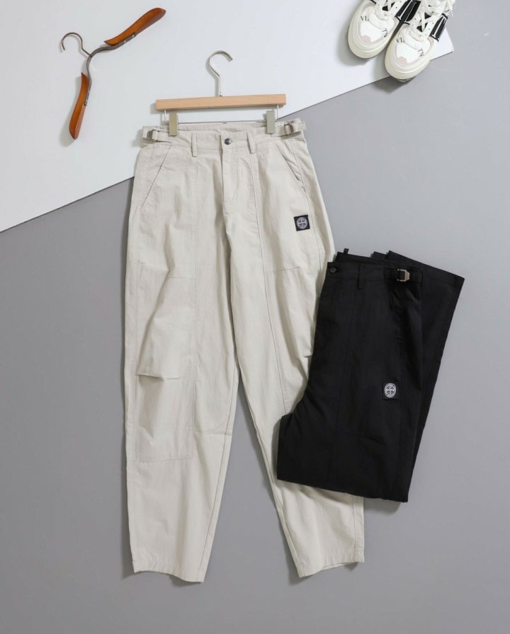 스톤 아일랜드  파라슈트 벨크로 팬츠 