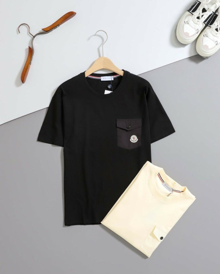 몽클레어  오뚜기 포켓 라운드 반팔 