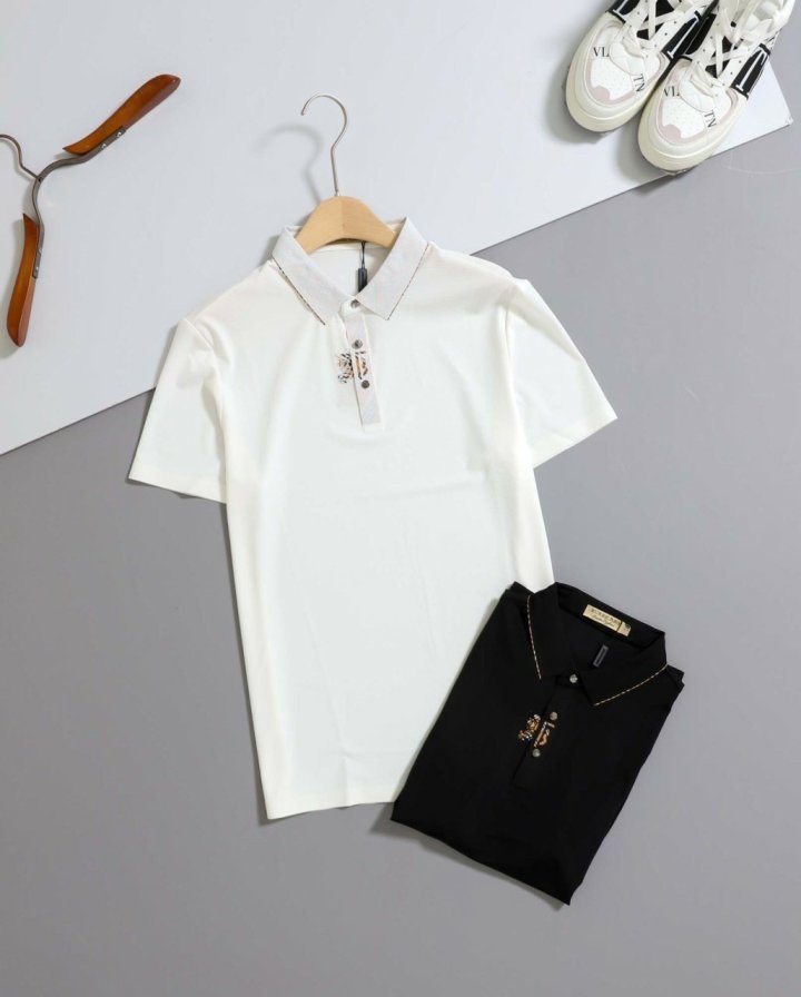 버버리  TB 기사도 로고 반팔 카라티셔츠 