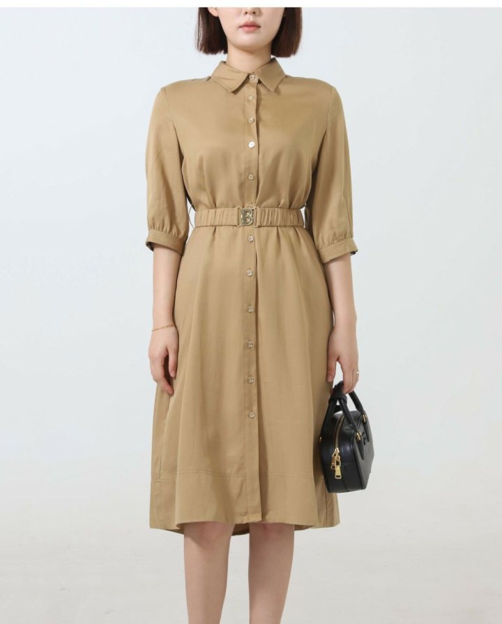 버버리  메리헤티 셔츠 원피스 