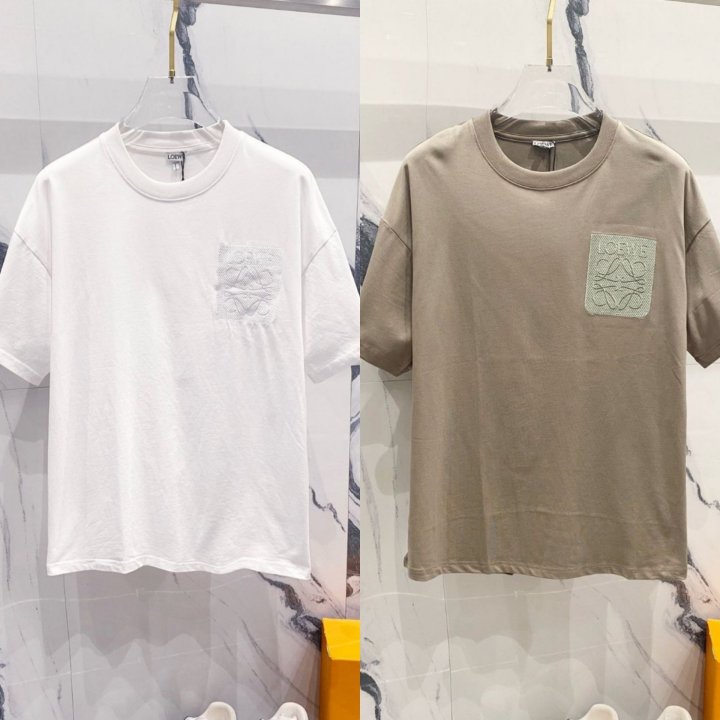 로에베  자수로고 라운드 티셔츠