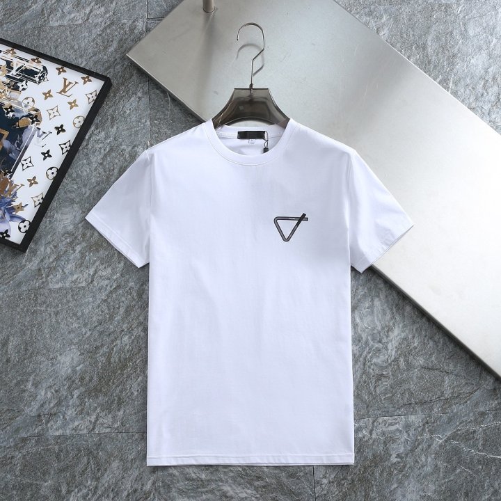 프라다  삼각포인트 로고 티셔츠