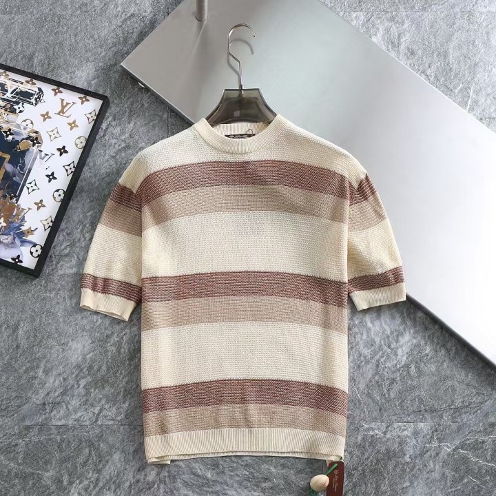 로로피아나  스트라이프 라운드 쿨니트