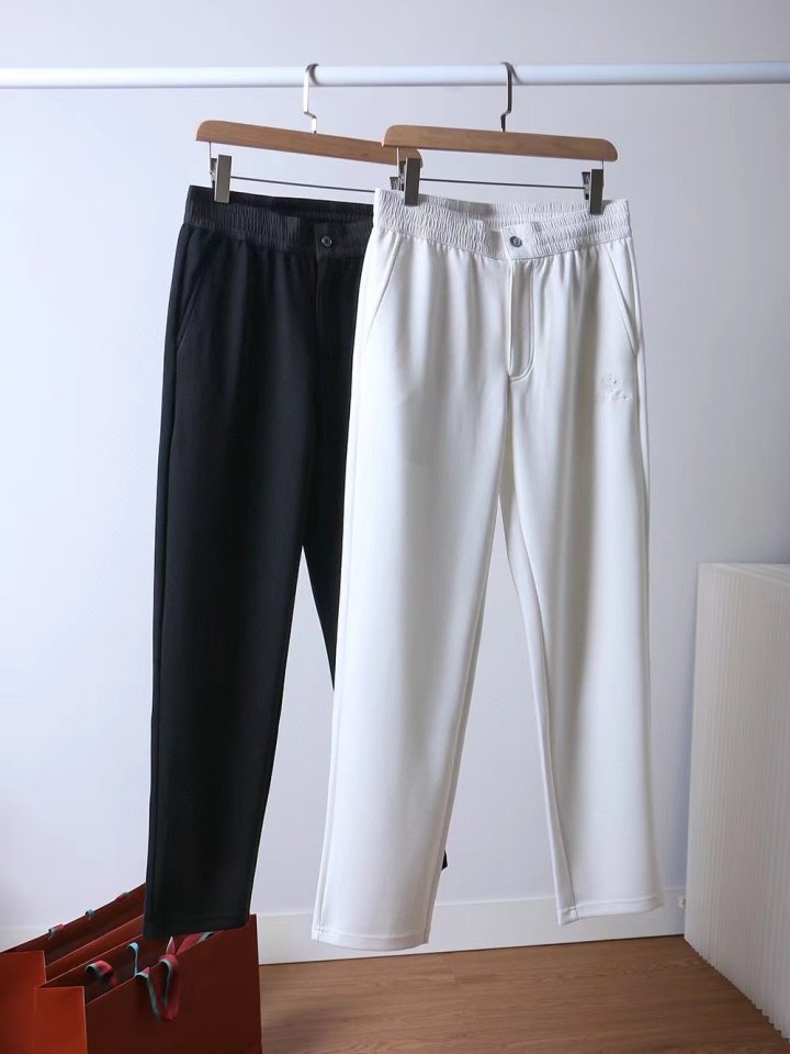 로로피아나  멀티자수로고 베이직 와이드 팬츠