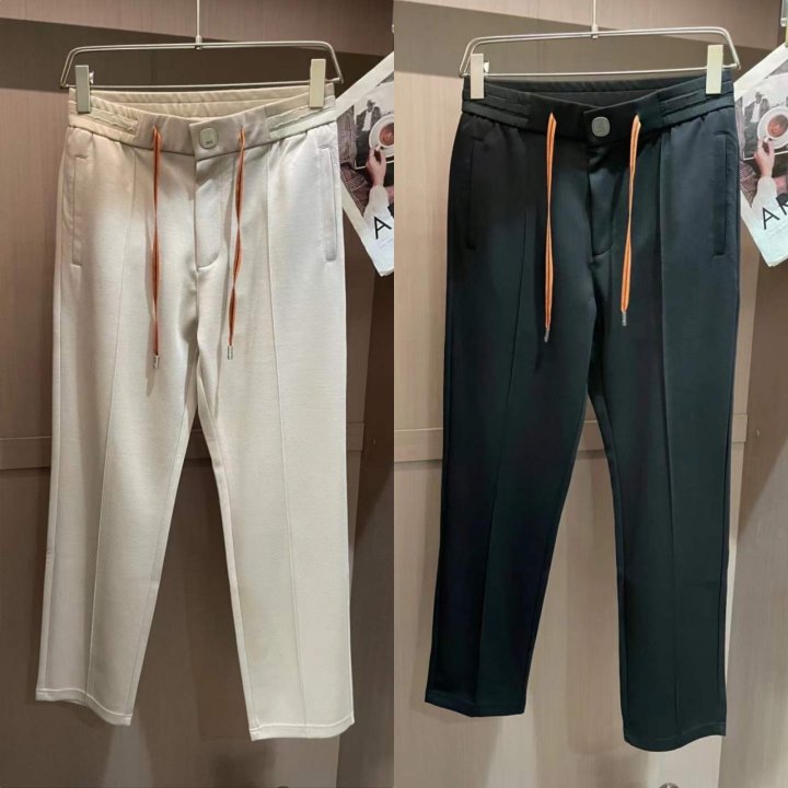 제냐  파츠로고 와이드 팬츠