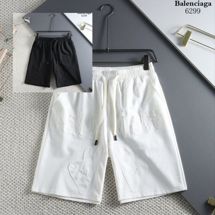 발렌시아가  자수로고 하프팬츠 