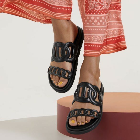 에르메스  여성 엑스트라 샌들 누아