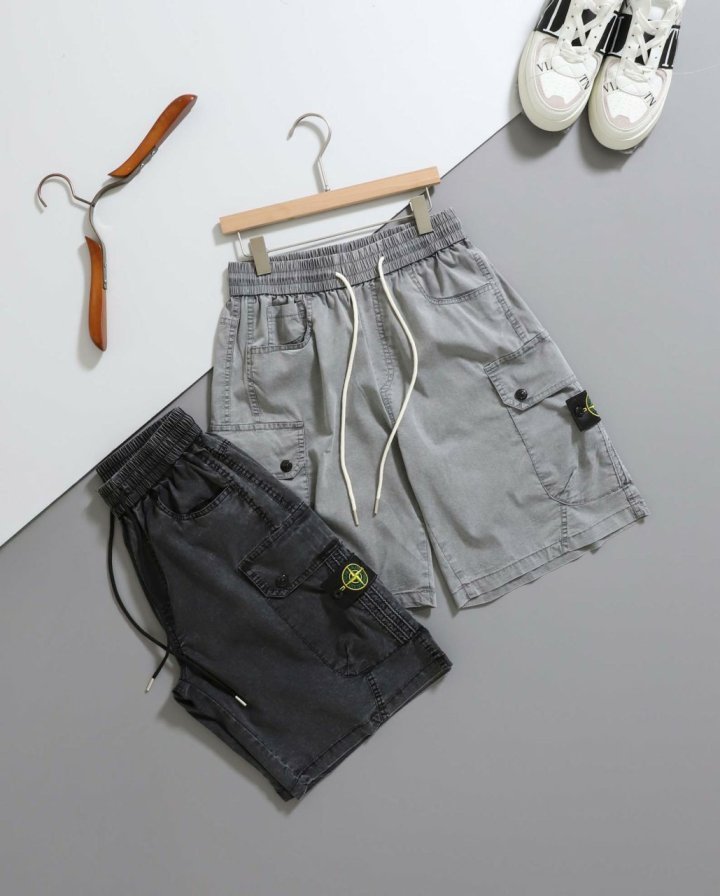 스톤 아일랜드  버뮤다 와펜 카고 하프팬츠 