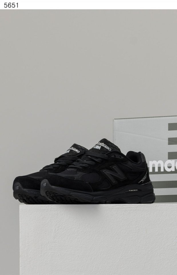 뉴발란스   990 v3 올블랙