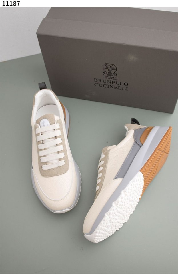 브루넬로 쿠치넬리   남성 로우탑 스니커즈