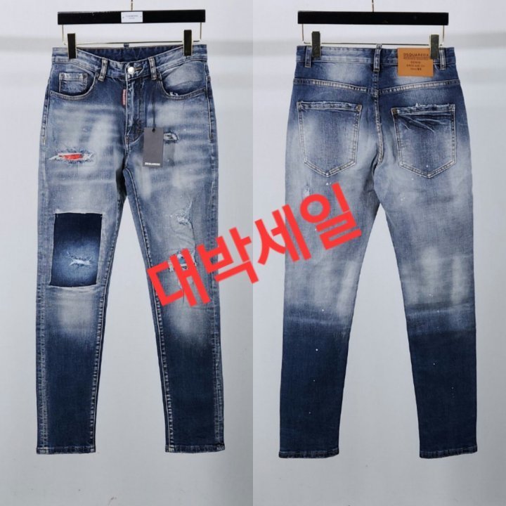 디스퀘어드  연청 디스덧댐 데님진 