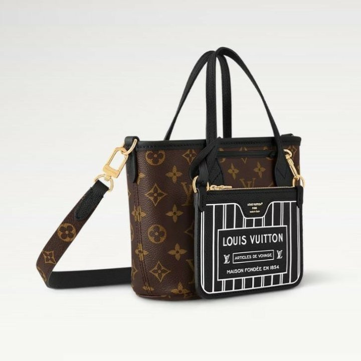 루이비통  네버풀 반둘리에 인사이드 아웃 BB 