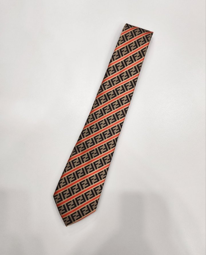 펜디   FF 패턴 실크 넥타이