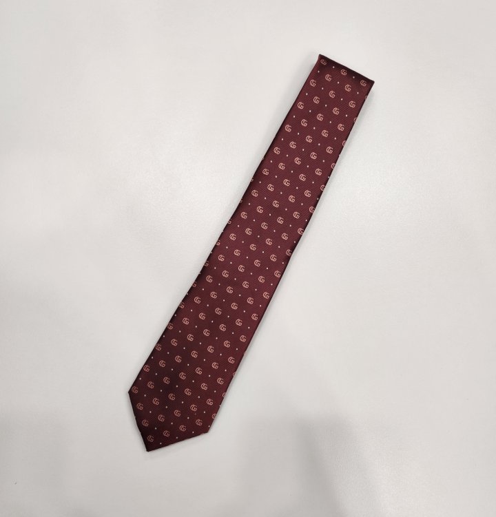 구찌   폴카 도트 실크 넥타이 