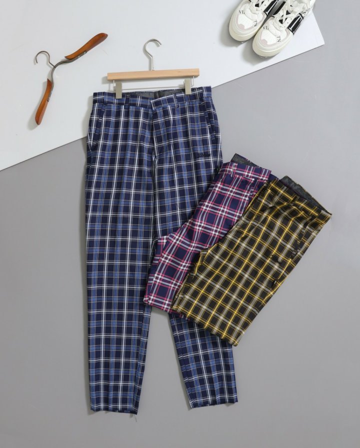 타이틀리스트   플래드 체크 팬츠 