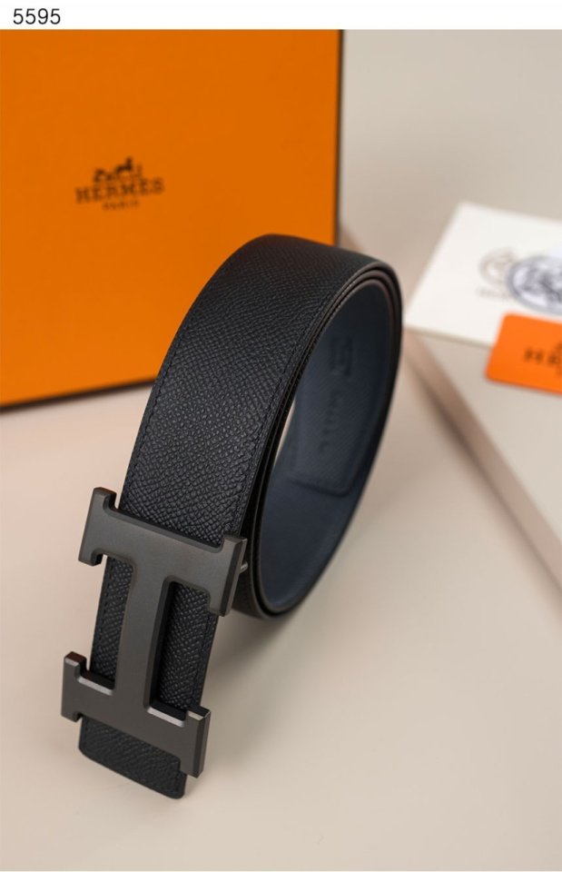 에르메스   H 벨트 버클 & 리버서블 가죽 스트랩 양면벨트 