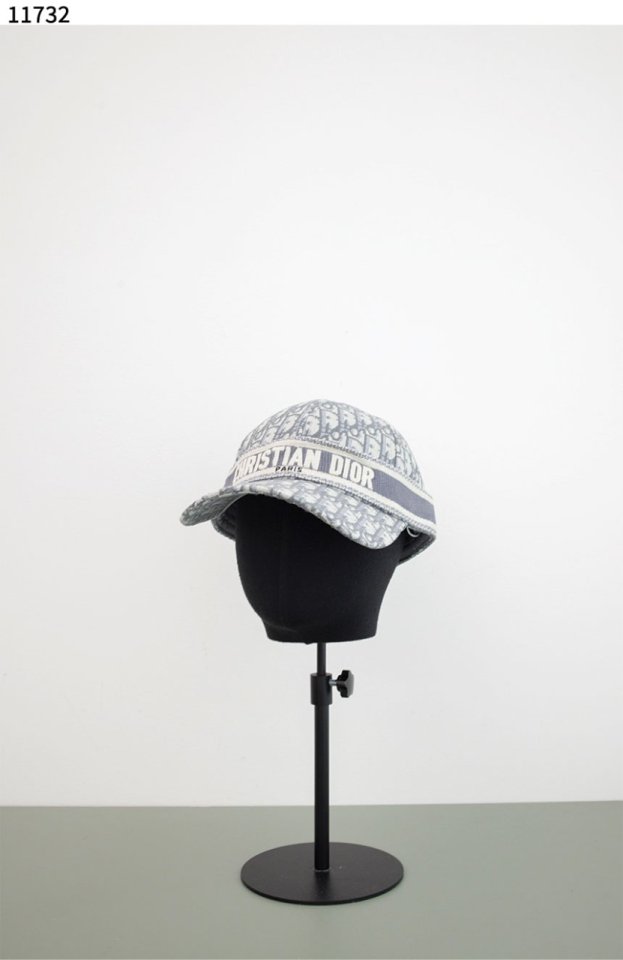 디올   오블리크 패턴 캡 모자 