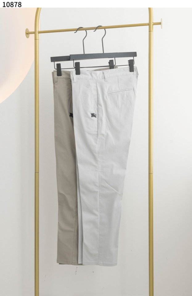 버버리   코튼 스트레이트 팬츠 