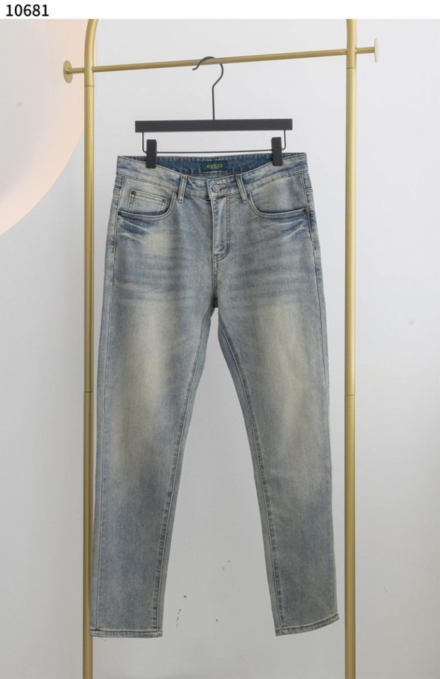 구찌   슬리커 데님 팬츠 