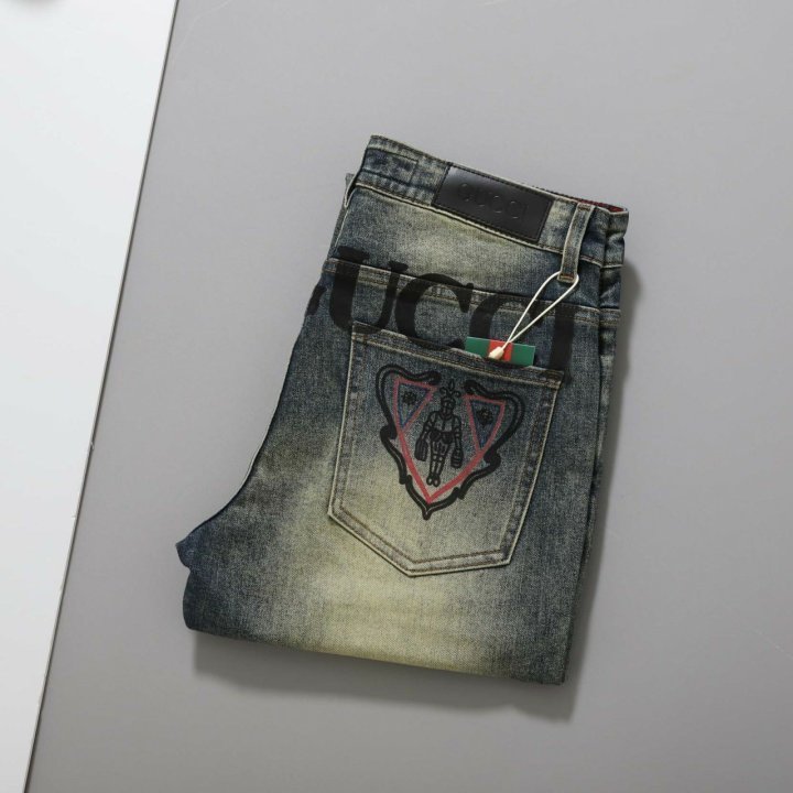 구찌  히스테리아 로고 워싱 팬츠