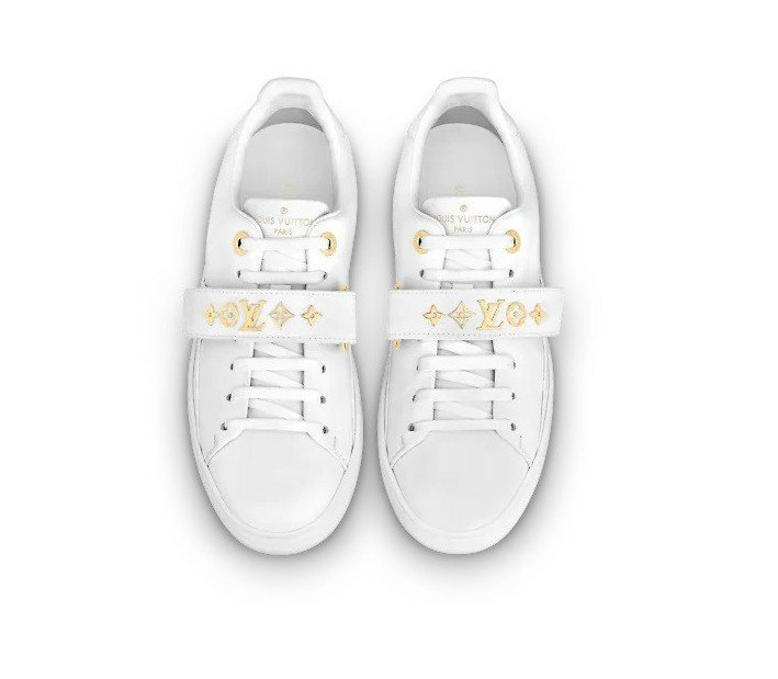 루이비통  여성 프론트 로우 LV 로고 모노그램 스니커즈 