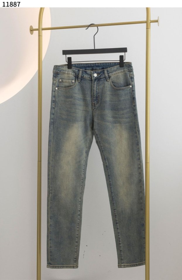 펜디   남성 옐로우 몬스터 데님 팬츠 