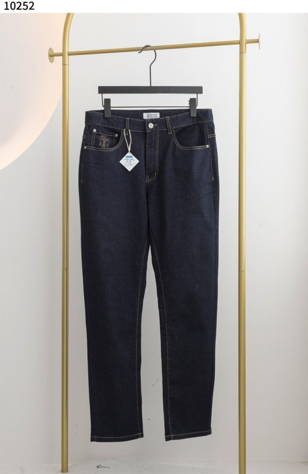 브루넬로 쿠치넬리   남성 스트레치 슬림 스트레이트진 