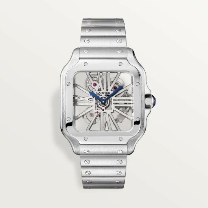 까르띠에  산토스 드 스켈레톤 워치 