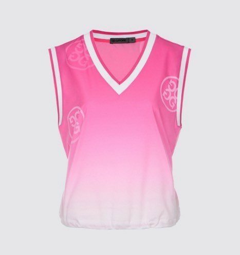 지포어  V넥 우븐 베스트 