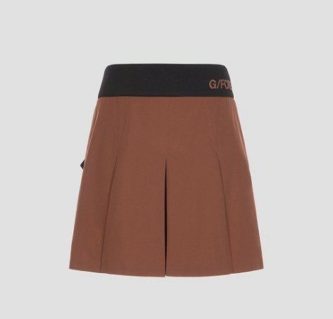 지포어  밴드 플리츠 스커트 입