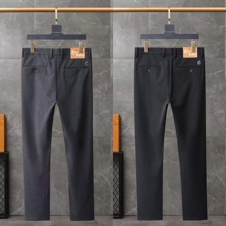 에르메스  로고파츠 면스판 팬츠